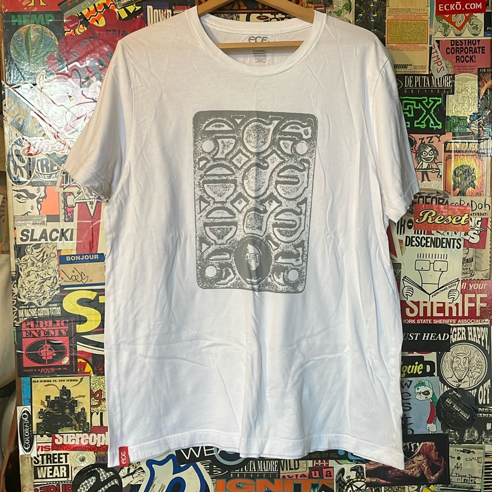 Ace Trucks skate t-shirt in white with grey logo; XL